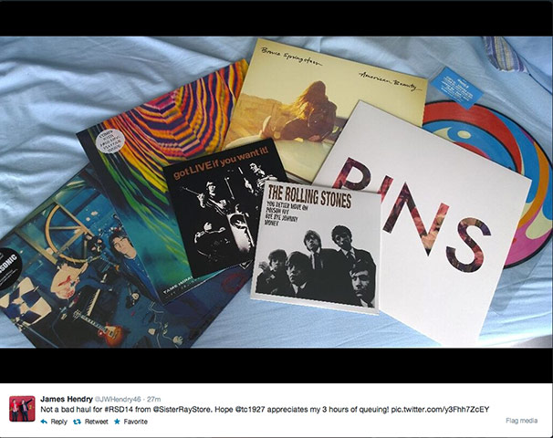 RSD: @JWHendry46's stash from Sister Ray record store