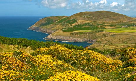 View of Lleyn peninsula coast from Myndd Mawr.