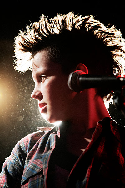 We Are the Best gallery: WATB: close-up of Klara on stage