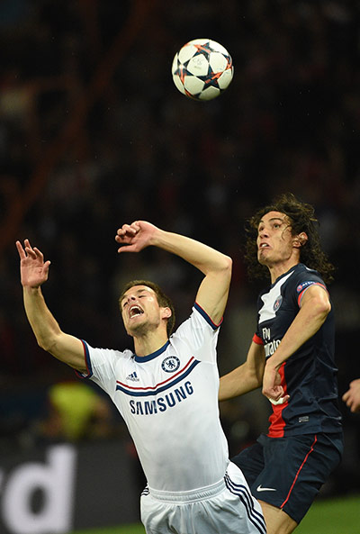 football...: Paris' Uruguayan forward Edinson Cavani