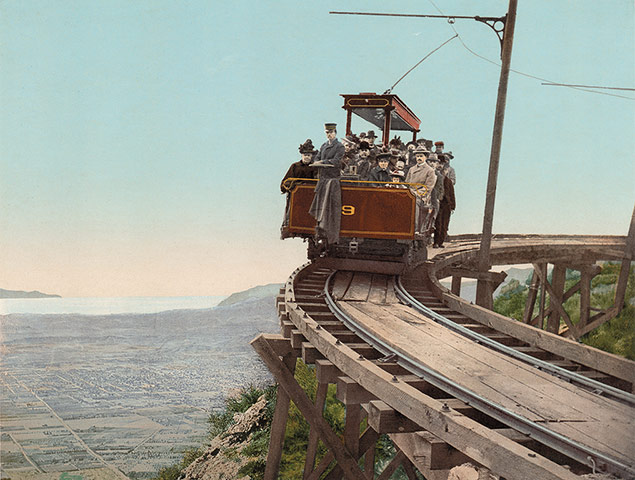 American Odyssey: Mount Lowe Railway, on the circular bridge, California.