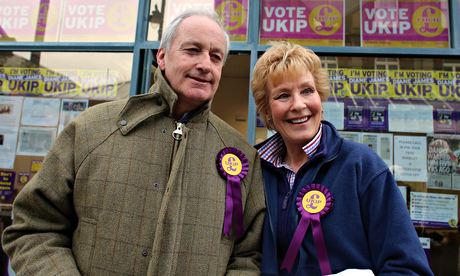 Neil and Christine Hamilton campaigning for Ukip