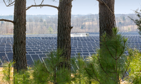 Apple data center solar array in Maiden, North Carolina