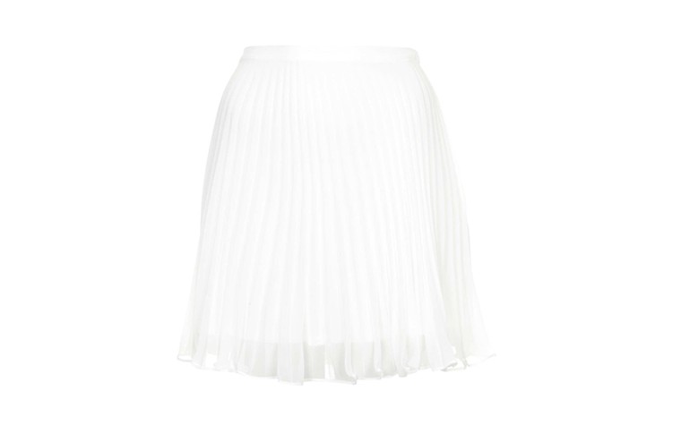Spring 2014 buys: Spring 2014 buys - white pleated mini skirt by Topshop