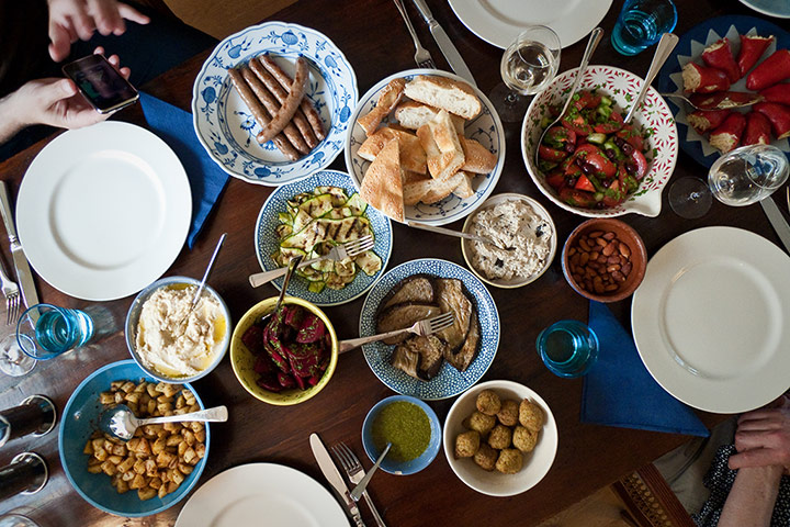 Cyprus TB gallery: Cyprus TB: Table full of Mezze
