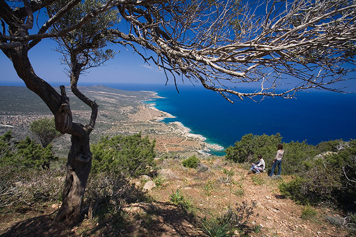 Cyprus TB gallery: Cyprus TB: People hiking to Moutis tis Sotiras