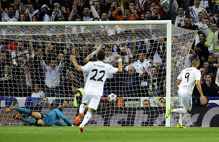 Champions League: Real Madrid's French forward Karim Benzema