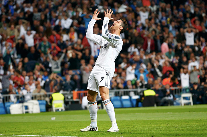 Champions League.: Real Madrid's Ronaldo misses