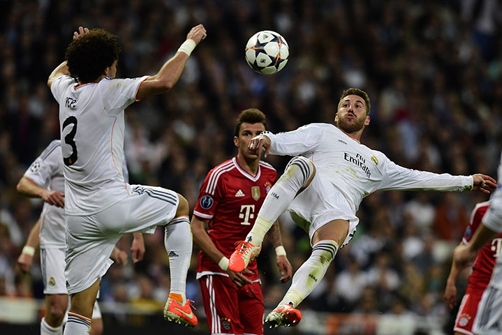 Champions League..: Real Madrid's defender Sergio Ramos