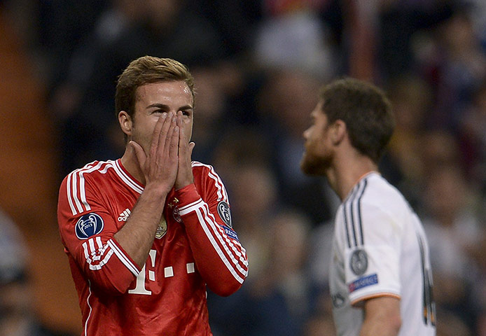 Champions League...: Bayern Munich's midfielder Mario Goetze
