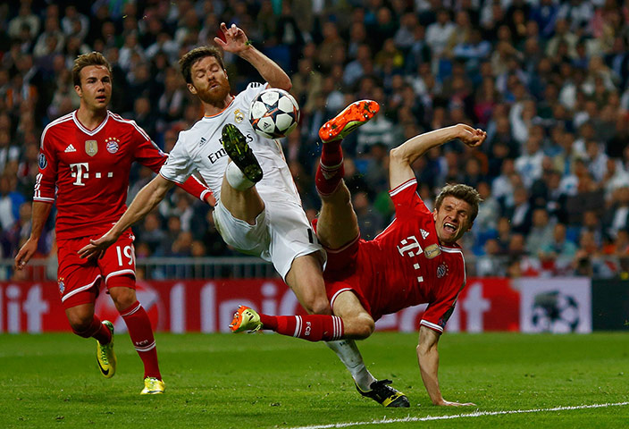 Champions League...: Real Madrid's Alonso