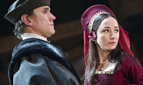Ben Miles (Thomas Cromwell) and Lydia Leonard (Anne Boleyn) in Wolf Hall