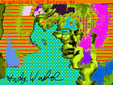 Andy Warhol computer self-portrait