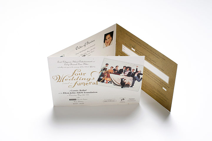 Four Weddings: 4 weddings premiere invitation