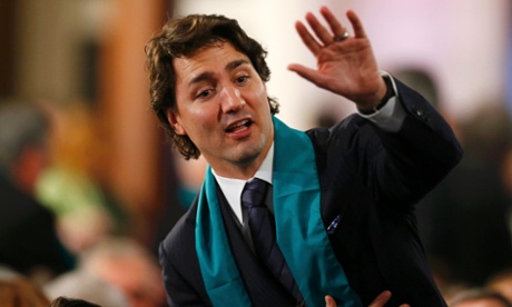 Canada's Liberal leader Justin Trudeau.