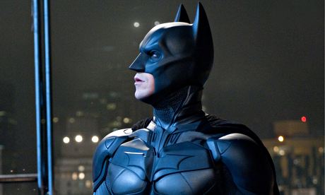 Christian Bale as Batman in The Dark Knight Rises, directed by Christopher Nolan