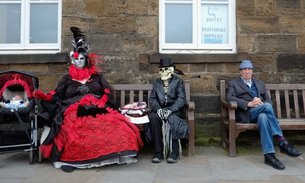 Two goths and a baby. ~ Getty Photograph by Ian Forsyth