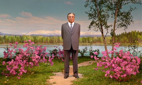 A waxwork of Kim Il-sung, grandfather of the current North Korean leader