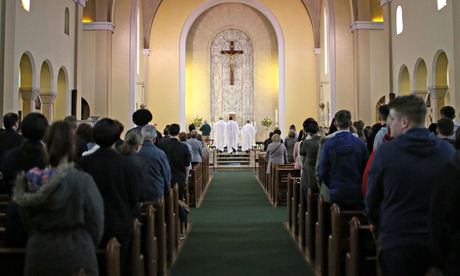 Prayers for Ann Maguire at Corpus Christi Catholic church in Leeds on Tuesday