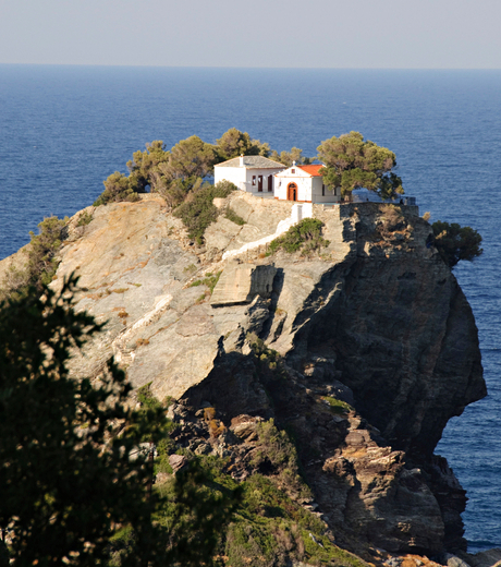 B57TW3 Church of Ayios Ioannis, used in the wedding scene of the film Mamma Mia!