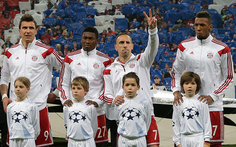 bayern v real: Franck Ribery seems to be in confident mood