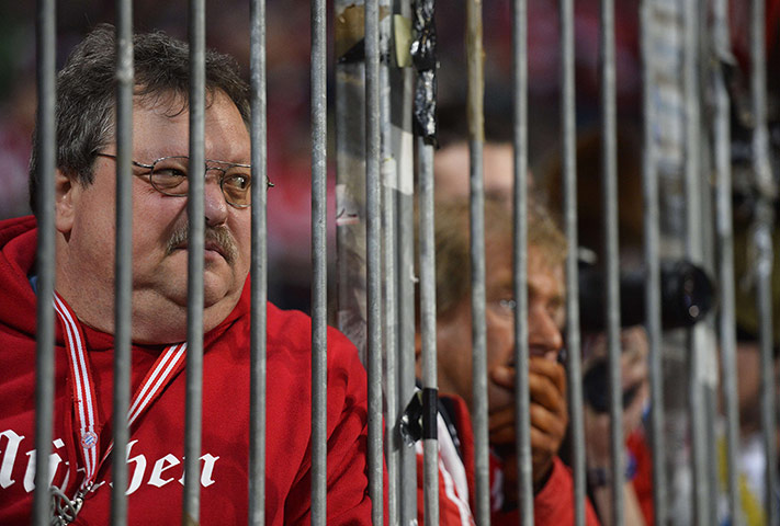 bayern v real: Bayern Munich fans react 