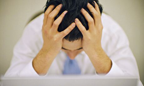 Frustrated businessman