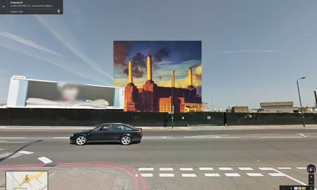 Le copertine degli album in Street View