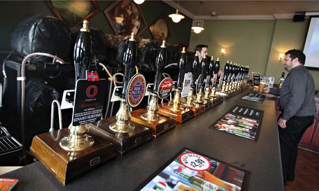 Yard of ale … Wetherspoon have a wide, ever-changing selection of beer