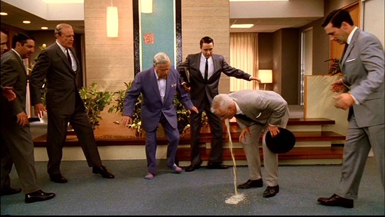10 best: Roger Sterling vomiting