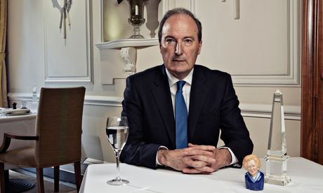 Charles Moore in the Goring Hotel, Belgravia