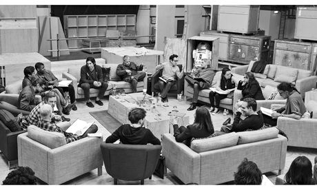 The cast and crew of the new Star Wars film