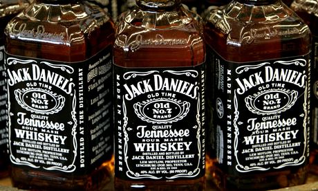 Bottles of Jack Daniel's whiskey