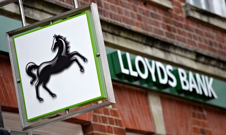 A Lloyds sign outside a branch of the bank