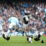 City versus Soton: pigeons on the pitch
