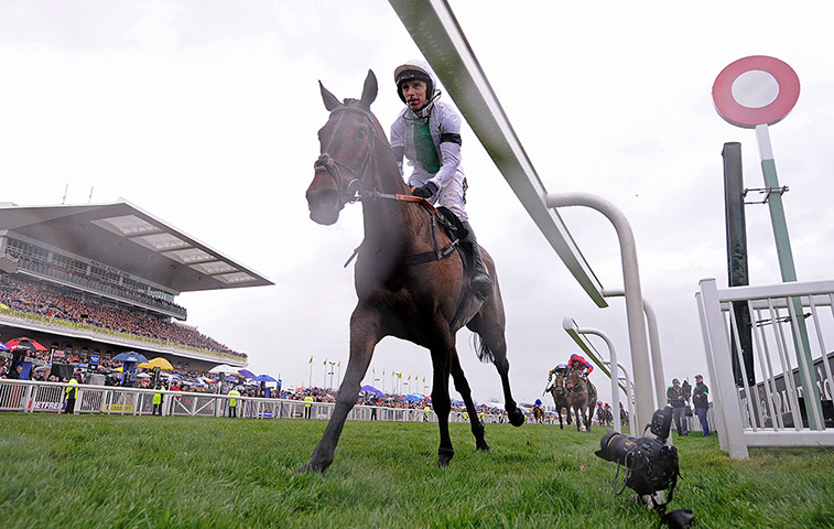 aintree day 3: Leighton Aspell on board Pineau de Re wins the national