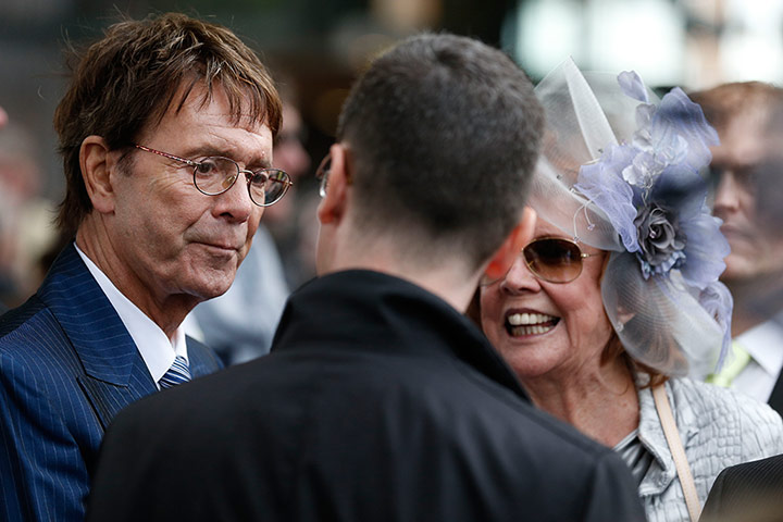 aintree day 3: Cliff Richard and Cilla Black