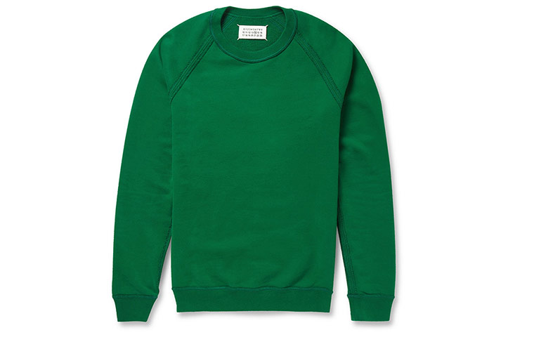 To wear to: Festivals: Green sweatshirt