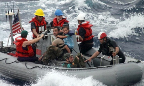 US navy baby rescue