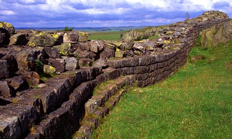 Hadrian's Wall at Walltown Crag, Northumberland.