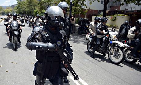 Police in Caracas