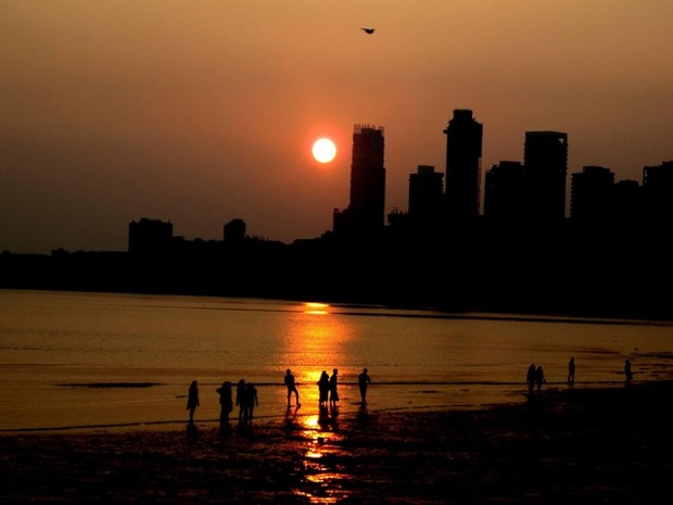 Sunset in Mumbai.
