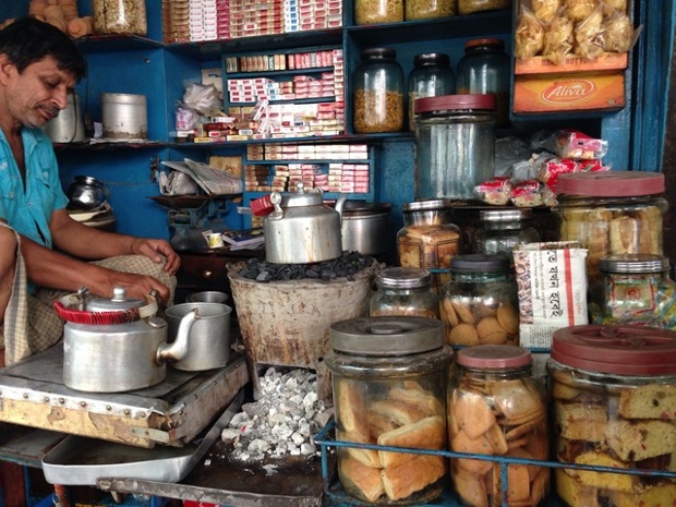 A Chai Stall in Kolkata.