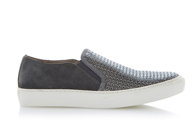 How to wear: worldcup: Grey Trainers with elastic sides