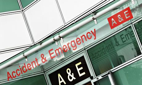 UK, London, Accident & Emergency entrance at University College Hospital
