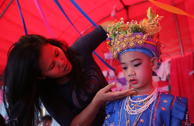 Poy Sang Long: Poy Sang Long Ethnic Buddhist Ordination Festival In Thailand