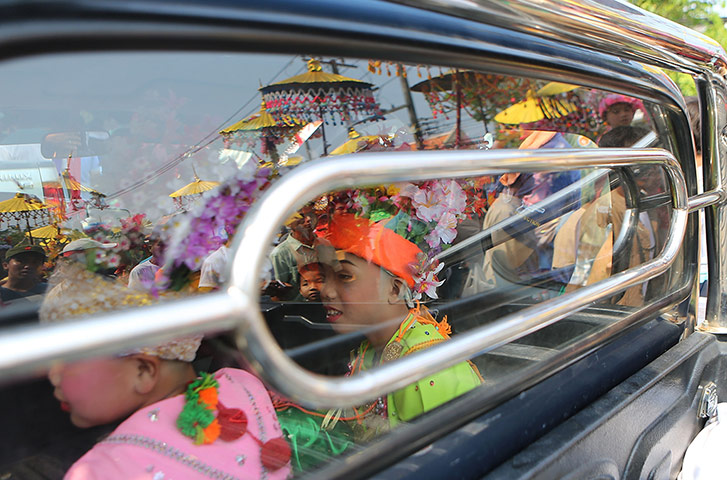 Poy Sang Long: Poy Sang Long Ethnic Buddhist Ordination Festival In Thailand