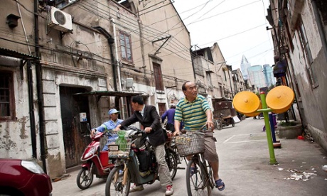 Bikes are still ubiquitous in the city.