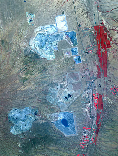 Satellite Eye on Earth: Arizona copper mines
