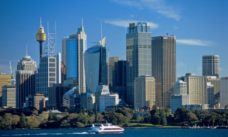 The northern tip of the Royal Botanic Gardens.